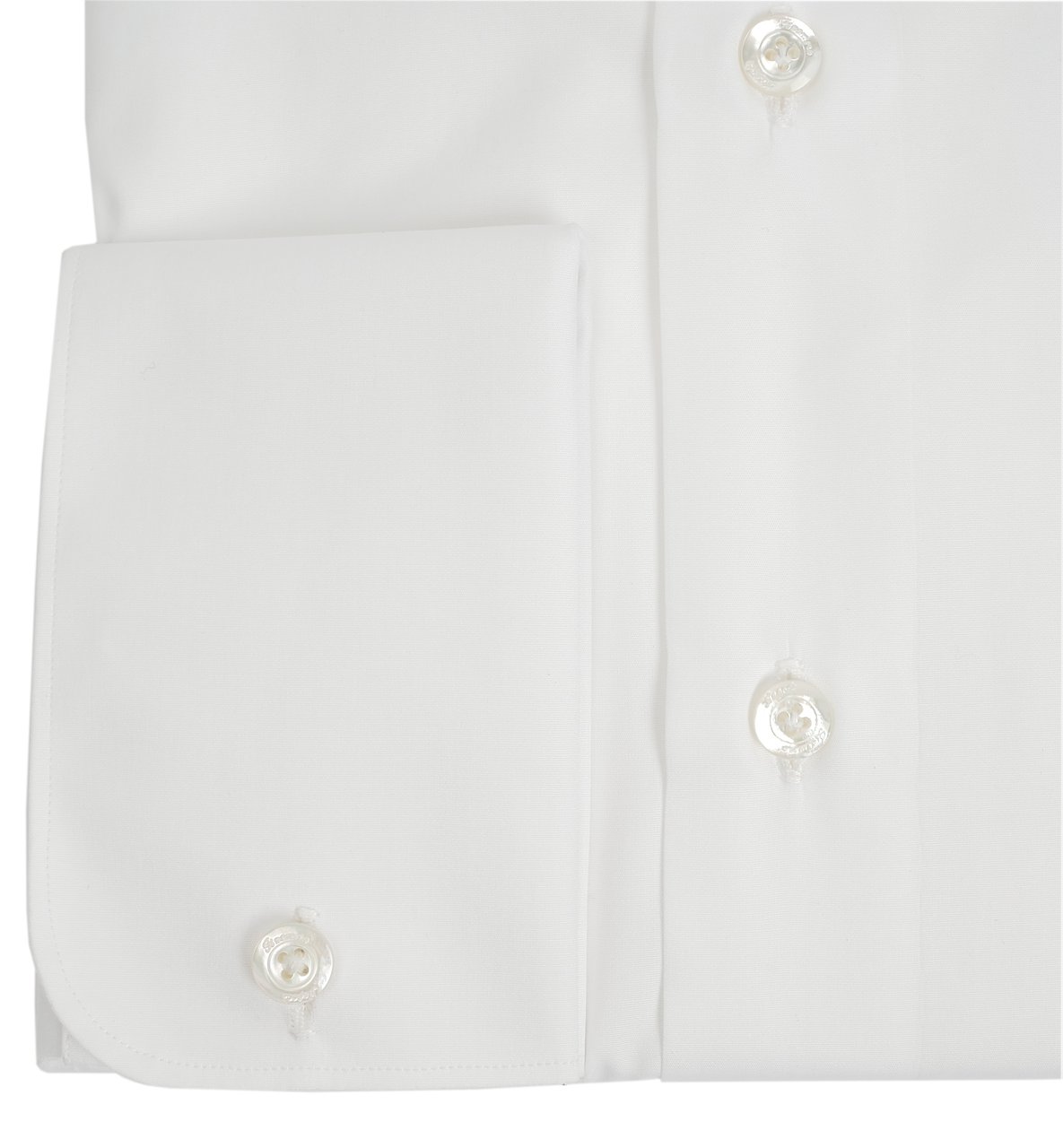 Finamore 1925 Napoli Double-Twisted Cotton Poplin Tailored Shirt Wit