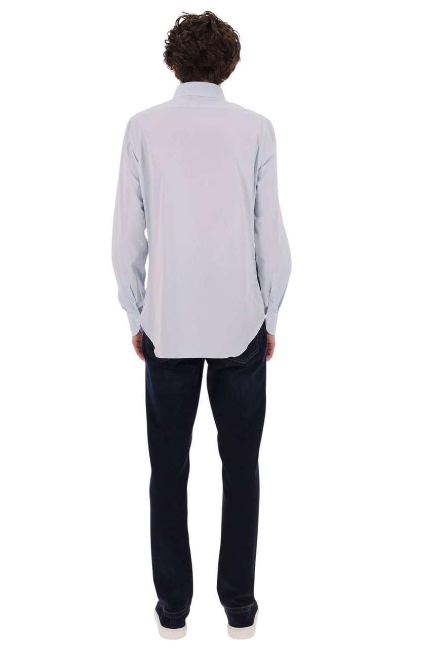 Finamore 1925 Napoli Napoli Line Cotton Shirt Blauw