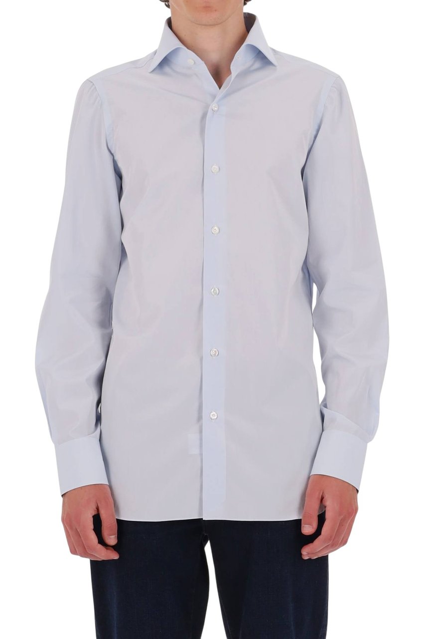 Finamore 1925 Napoli Napoli Line Cotton Shirt Blauw