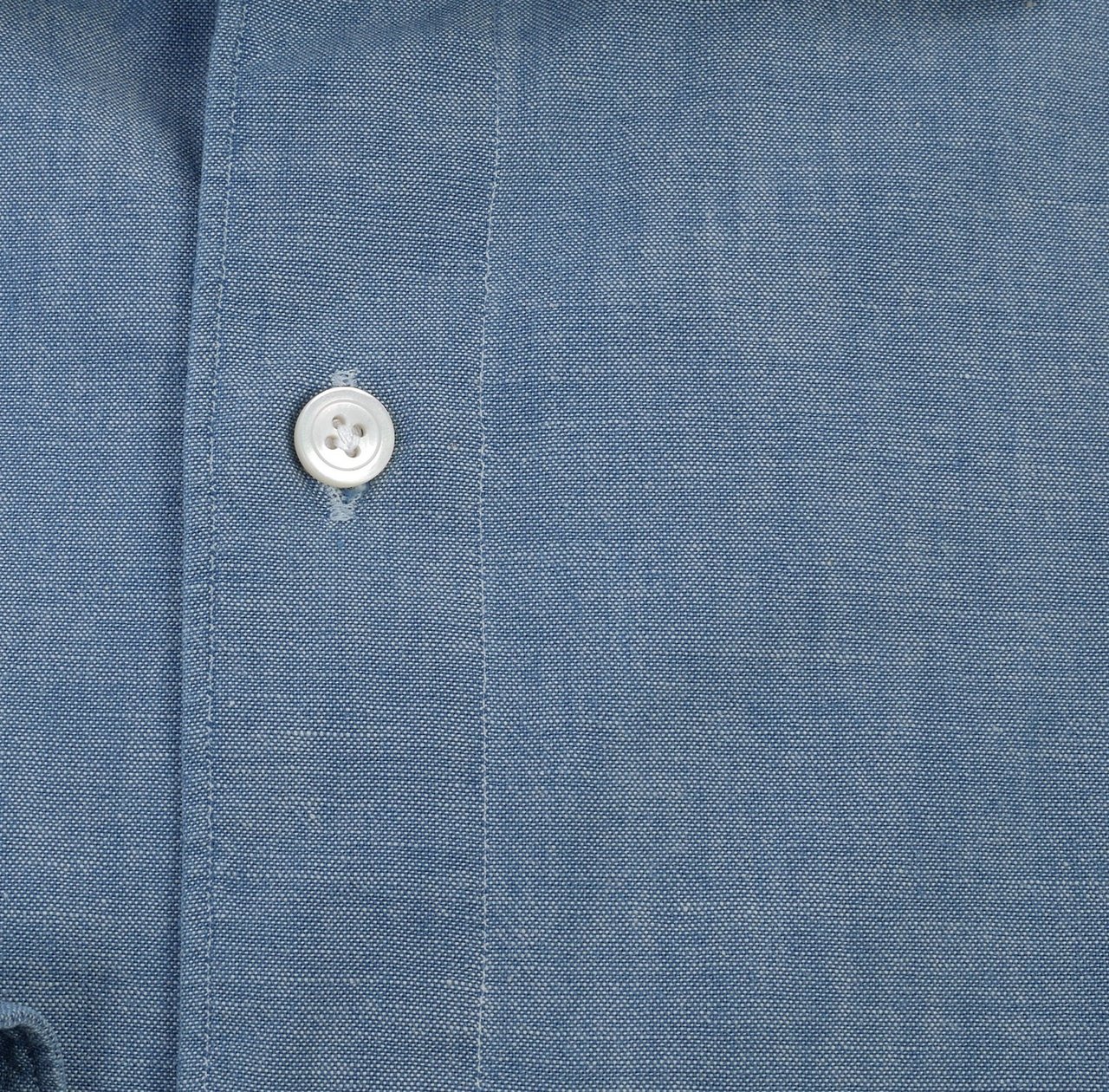 Finamore 1925 Napoli Tokyo Chambray Tailored Shirt Blauw