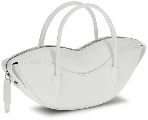 Fiorucci Curved Silhouette Bag With Matte Finish And Embossed Logo Wit