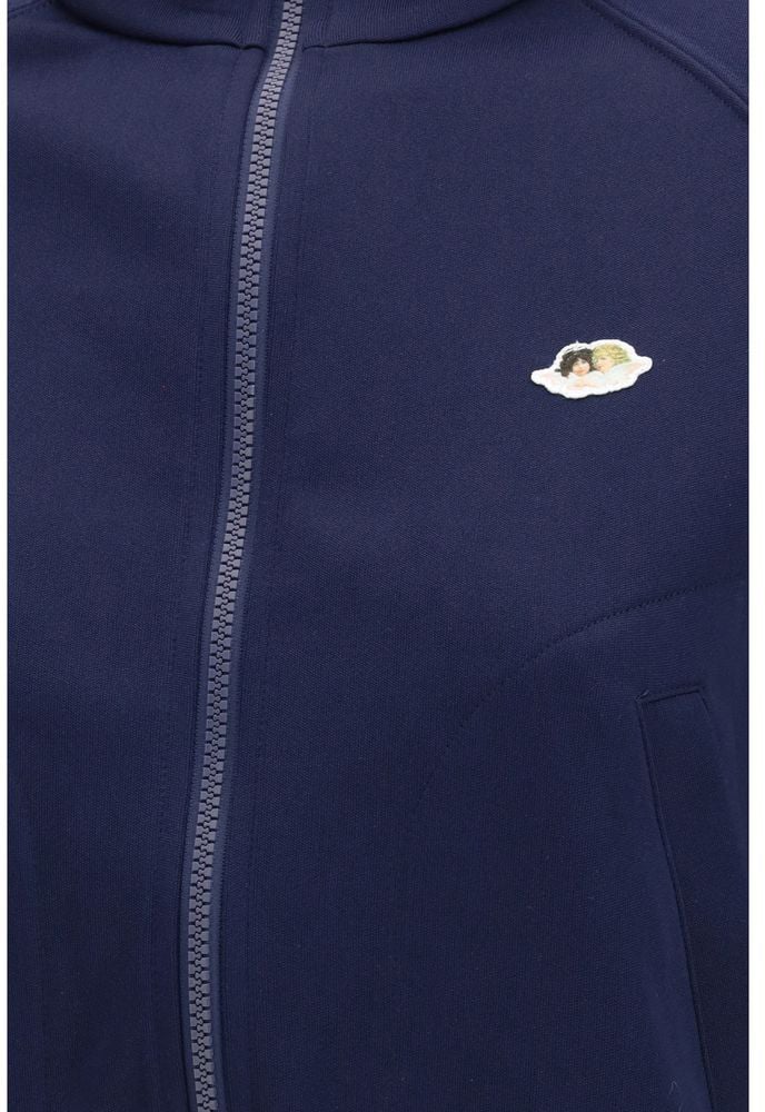 Fiorucci Blue Polyester Sweatshirt Blauw