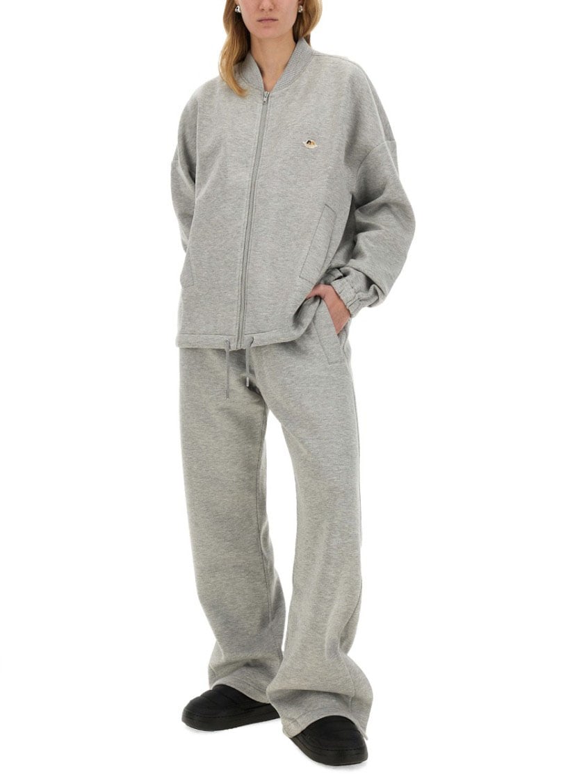 Fiorucci "Angel" Zippered Sweatshirt Grijs