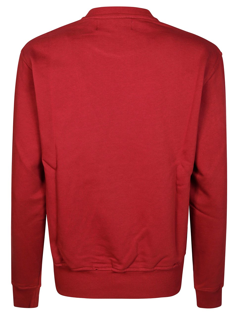 Fiorucci Bordeaux Crewneck Sweatshirt with Vintage Graphic Print Rood