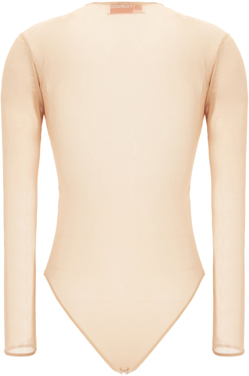 Fiorucci Skin pink stretch polyester bodysuit Neutraal