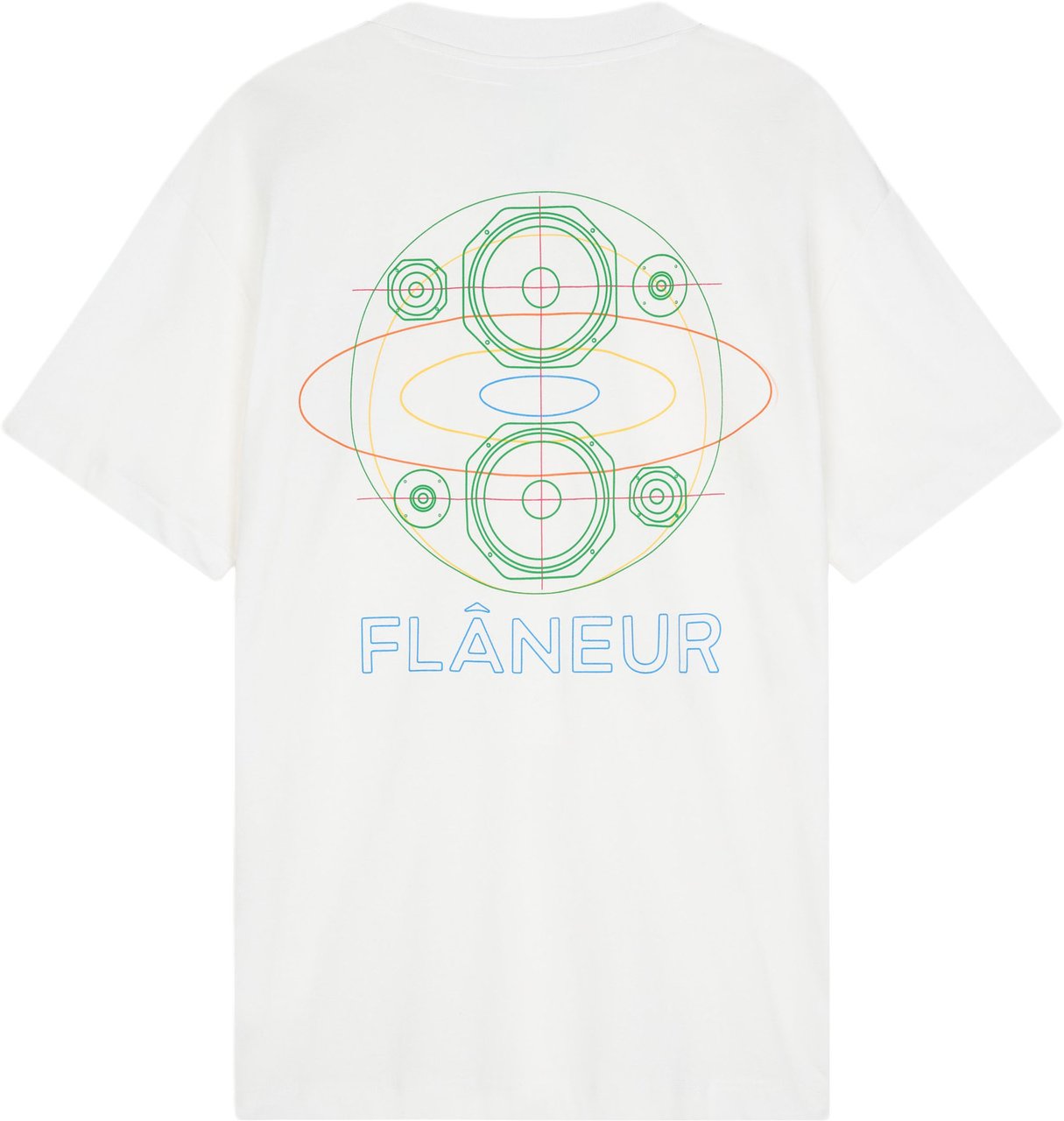 FLÂNEUR Speaker T-Shirt | White Wit