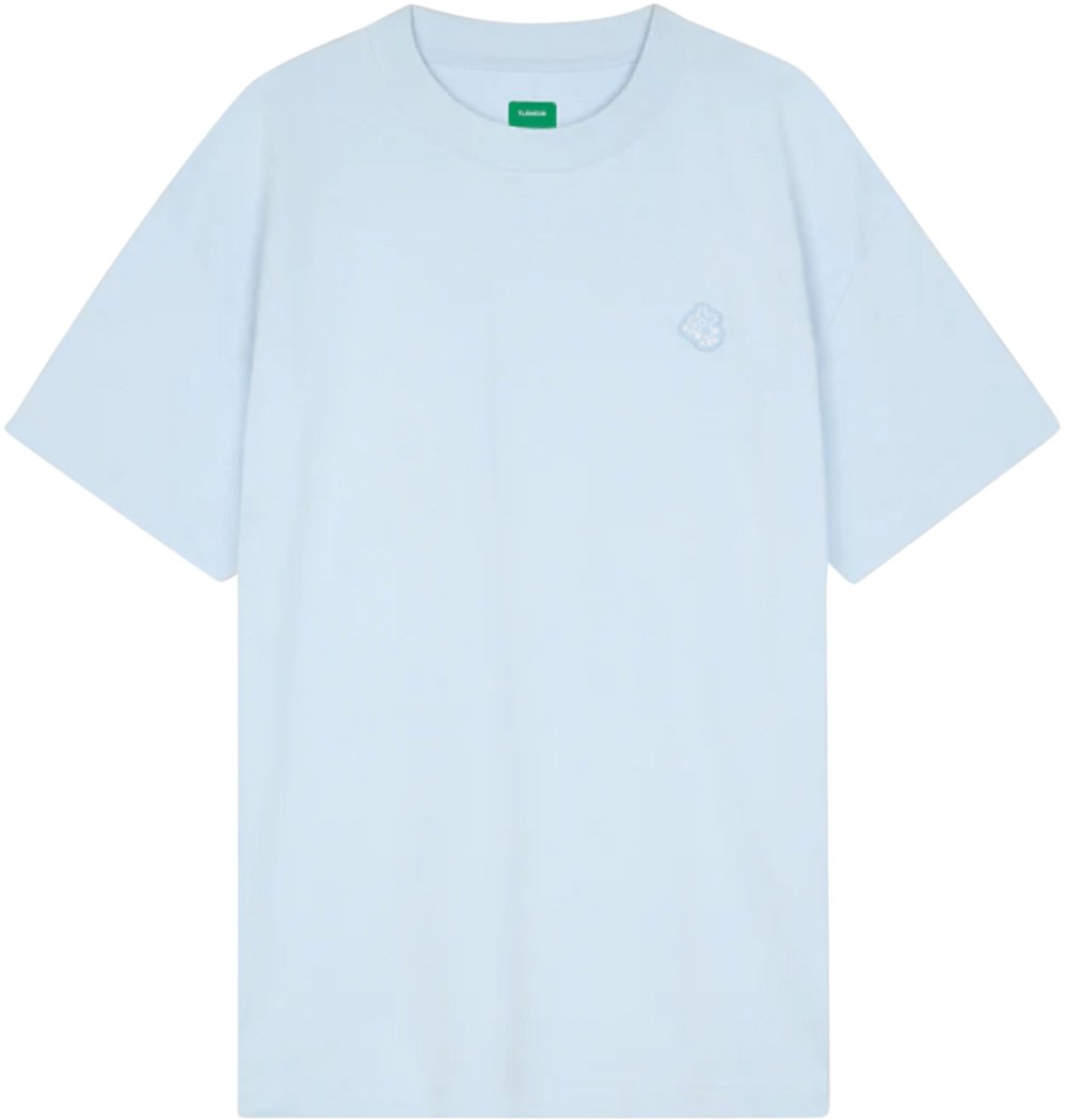 FLÂNEUR Rubber Blossom T-shirt LICHTBLAUW Lichtblauw