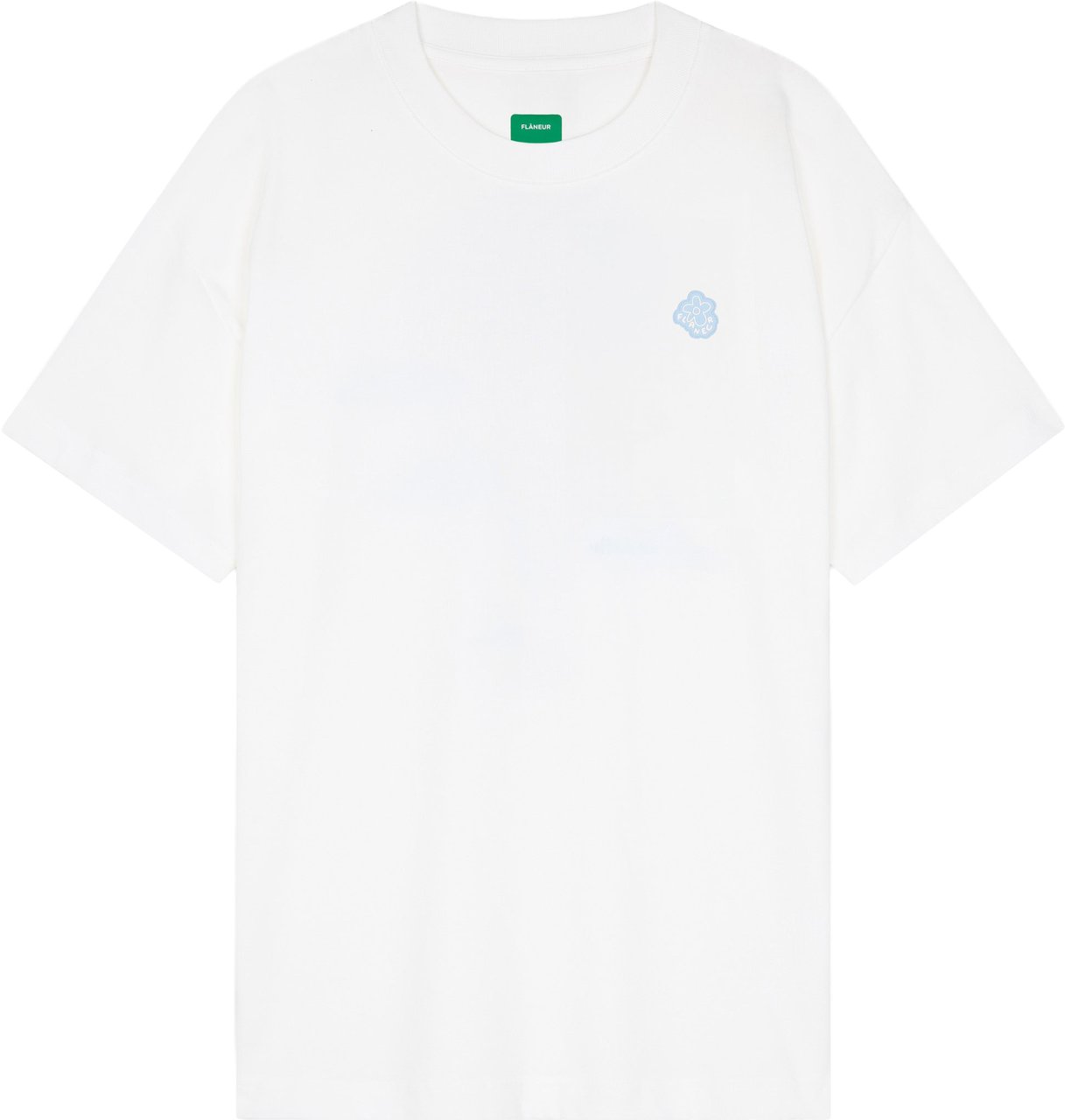 FLÂNEUR Rubber Blossom T-Shirt | White Wit
