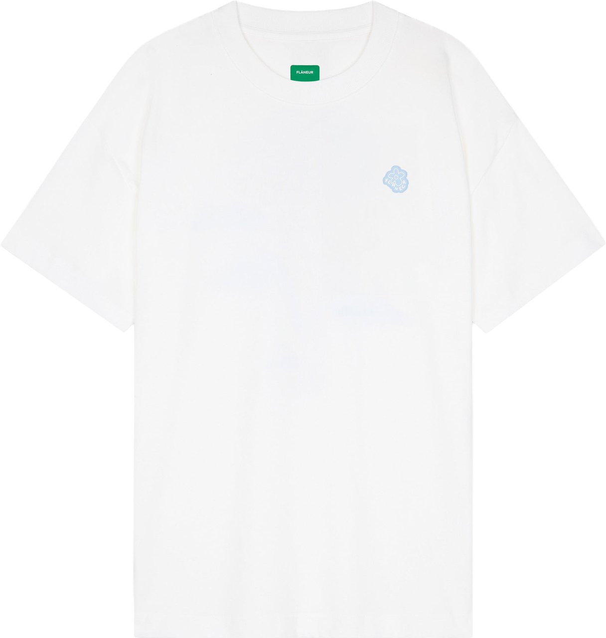 FLÂNEUR Rubber blossom t-shirt | White Wit
