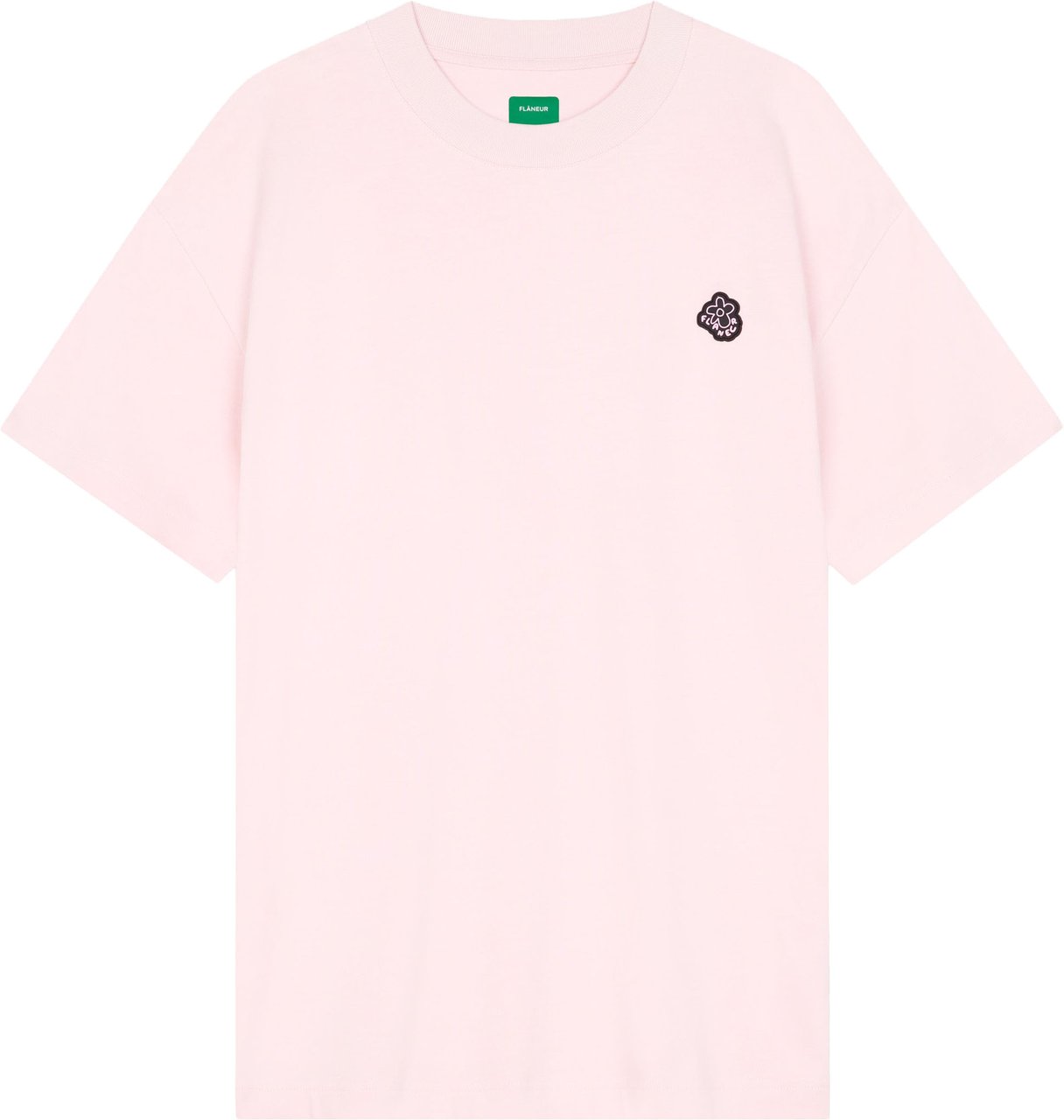 FLÂNEUR Rubber blossom t-shirt | Pink Roze