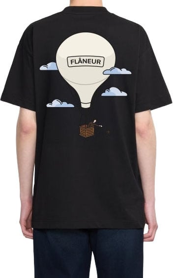 FLÂNEUR Aéronautique T-Shirt | Black Zwart