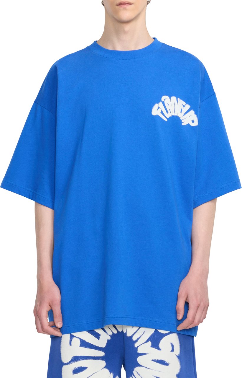 FLÂNEUR Sounds Good T-Shirt | Cobalt Blue Blauw