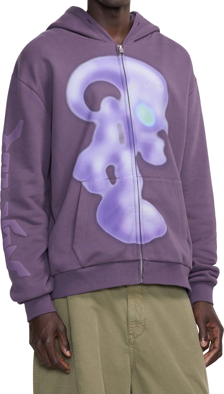 FLÂNEUR Alien Zip-Up | Purple Paars