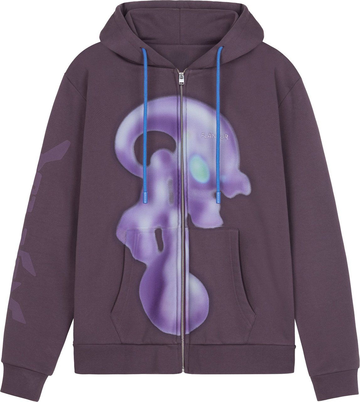 FLÂNEUR Alien Zip-Up | Purple Paars