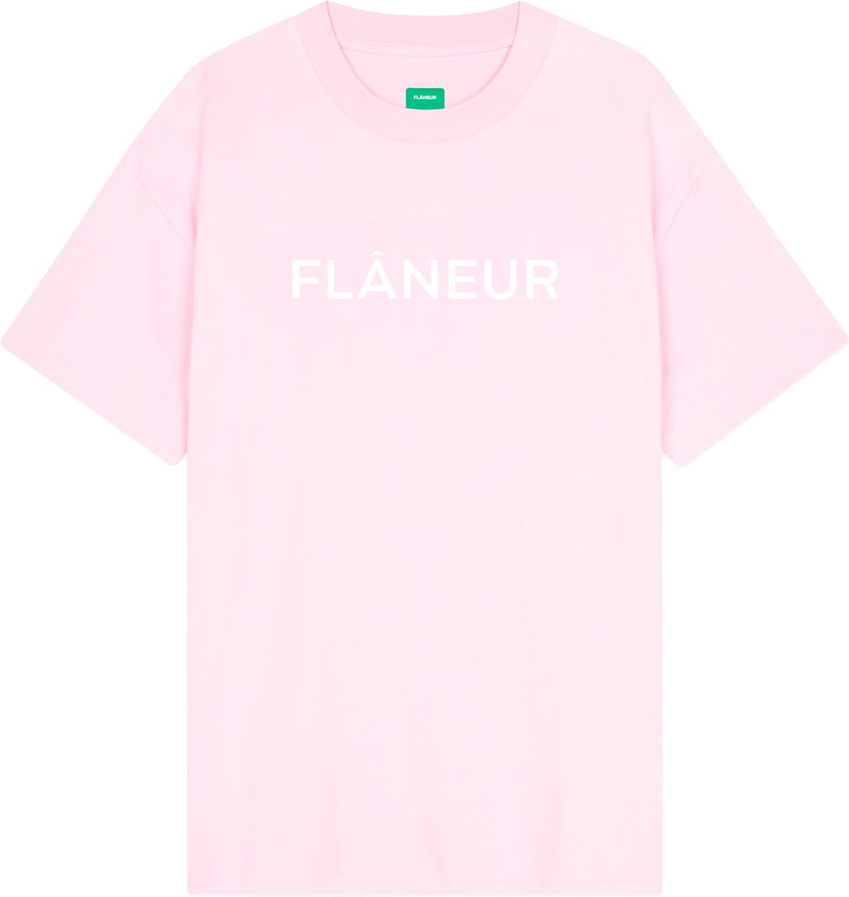 FLÂNEUR Printed Logo T-Shirt | Pink Roze