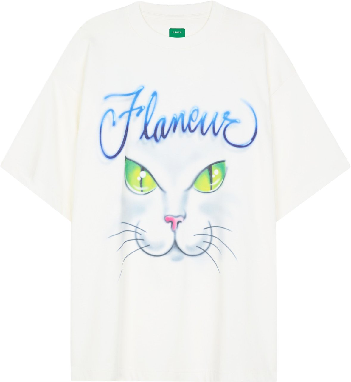 FLÂNEUR Cats T-Shirt | White Wit