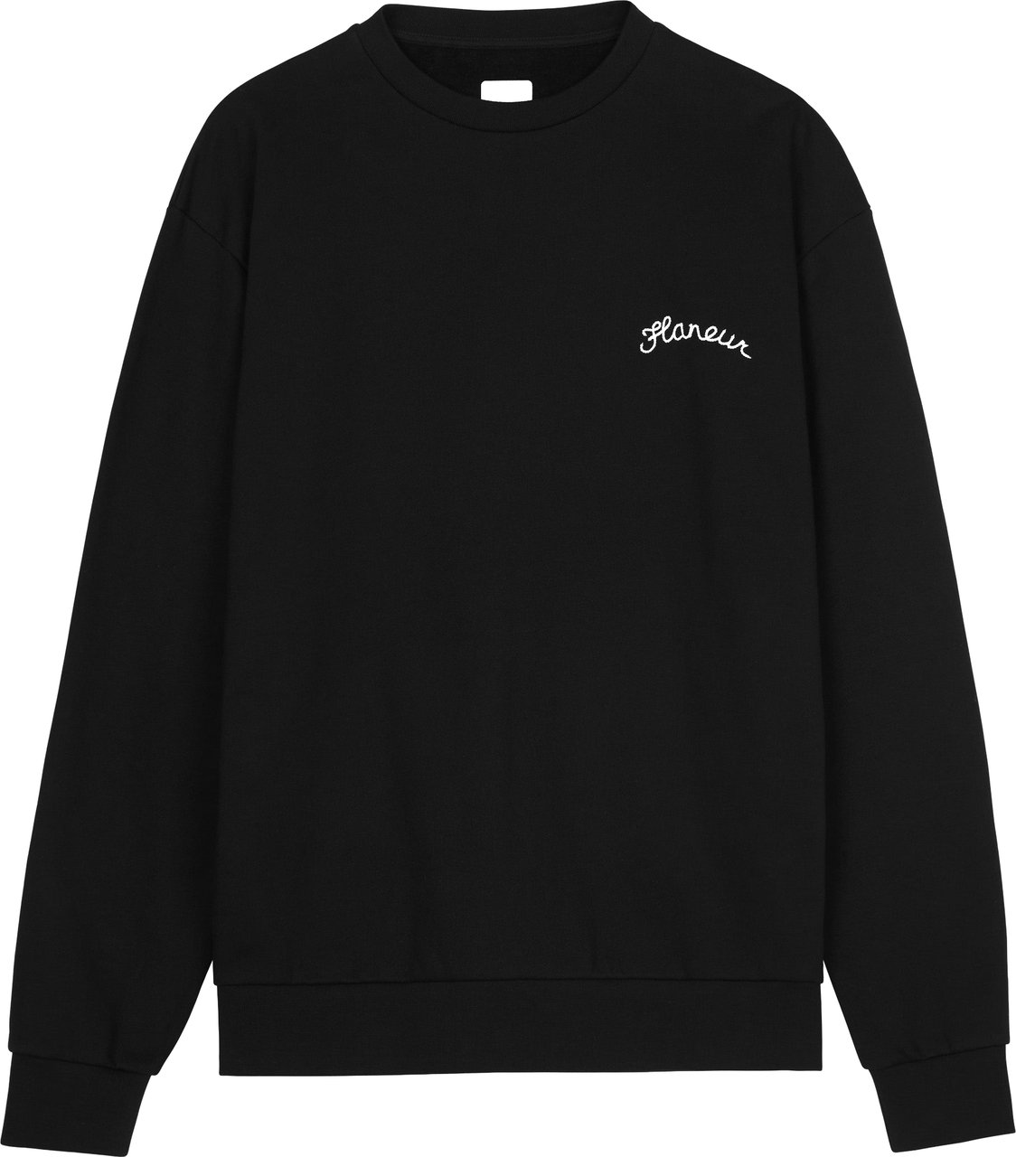 FLÂNEUR Signature Sweater | Black Zwart