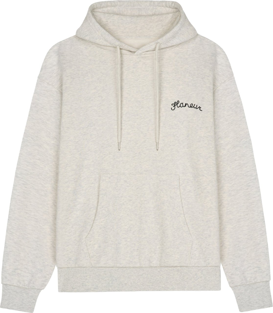 FLÂNEUR Signature Hoodie | Heather Grey Grijs