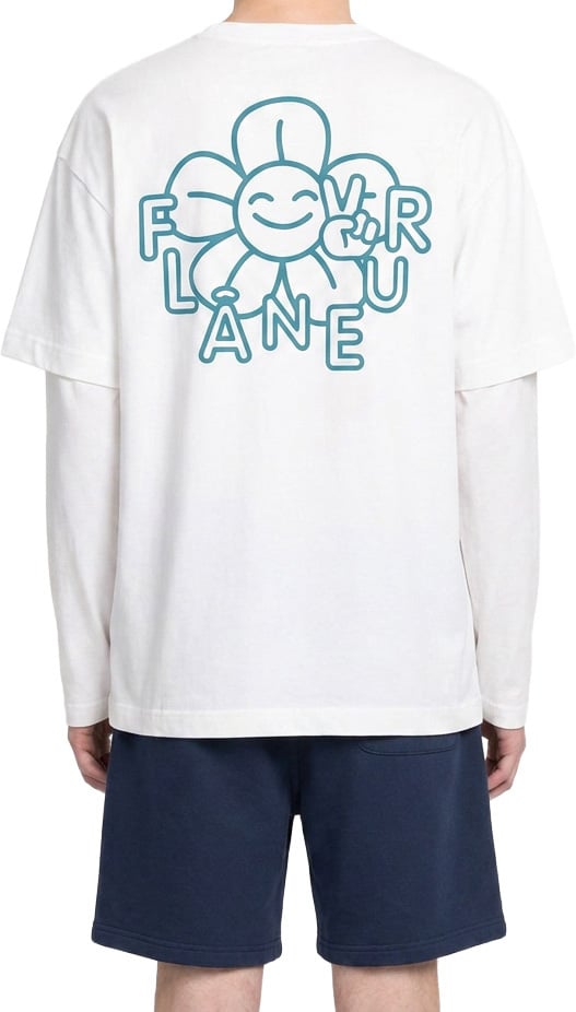 FLÂNEUR Happy Flower T-Shirt | White Wit
