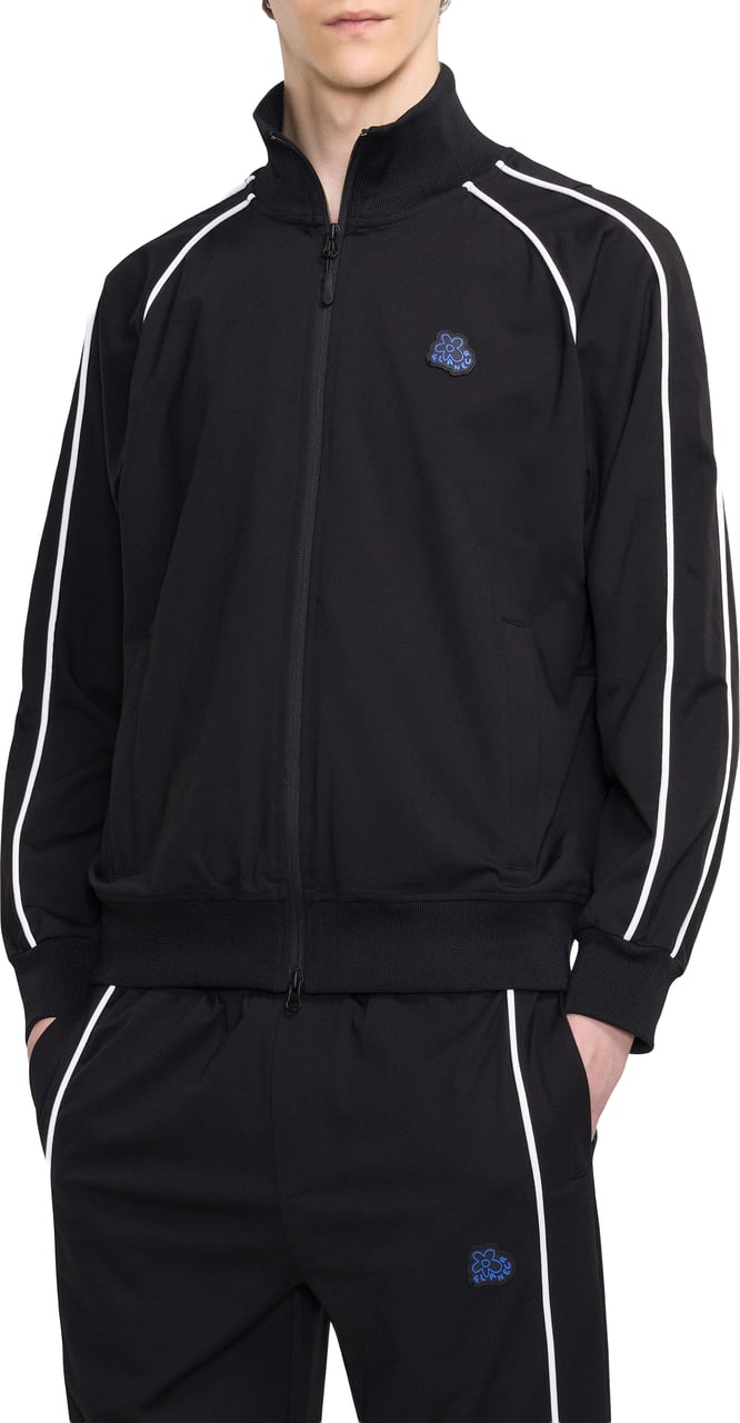 FLÂNEUR Blossom Track Jacket | Black Zwart
