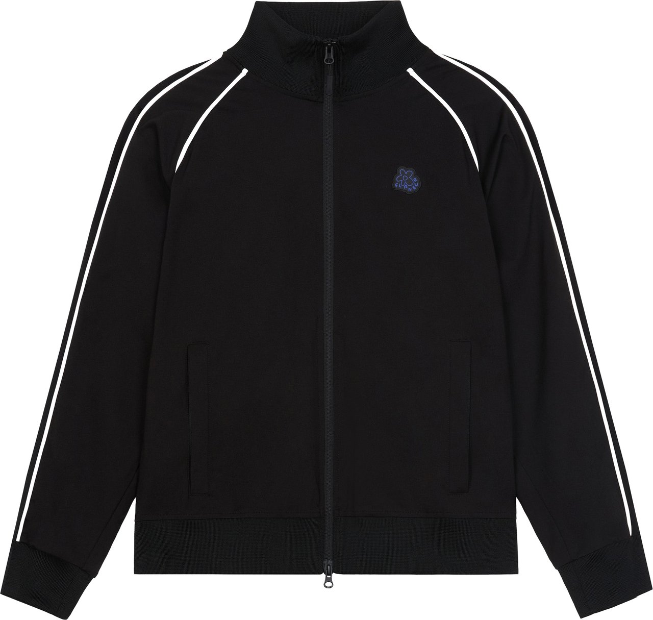 FLÂNEUR Blossom Track Jacket | Black Zwart