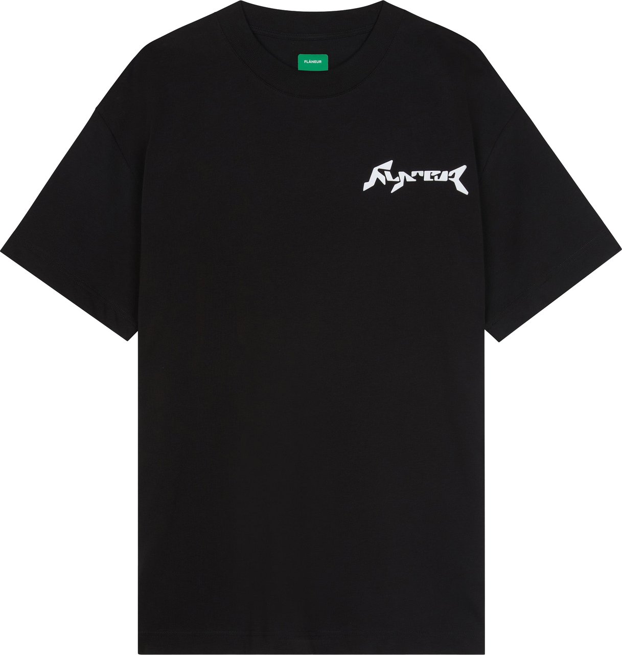 FLÂNEUR Alien T-Shirt | Black Zwart