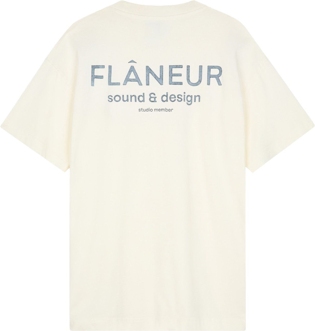 FLÂNEUR Sound & Design Studio Member T-Shirt | Washed White Wit