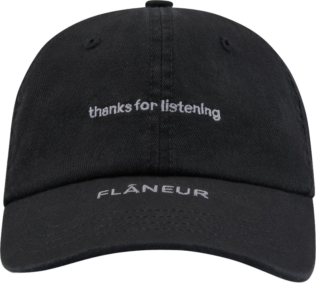 FLÂNEUR Listening Cap | Black Zwart