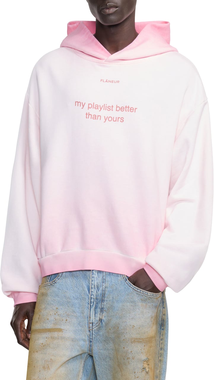 FLÂNEUR Playlist Hoodie | Washed Pink Roze