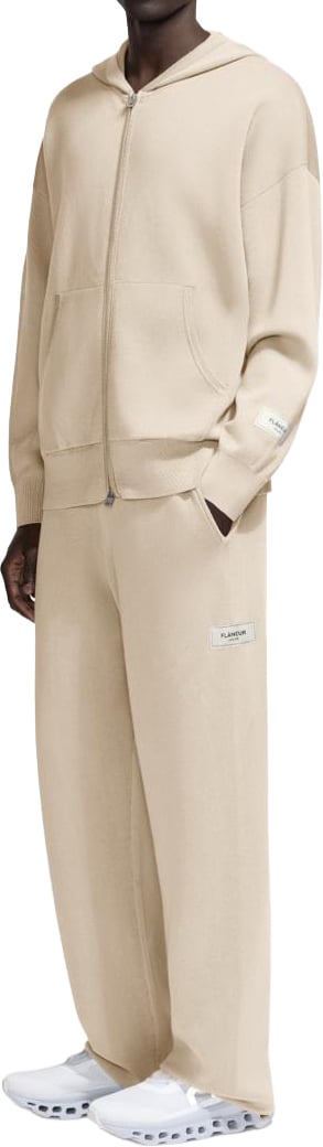 FLÂNEUR Atelier Knit Zip-Up | Beige Beige