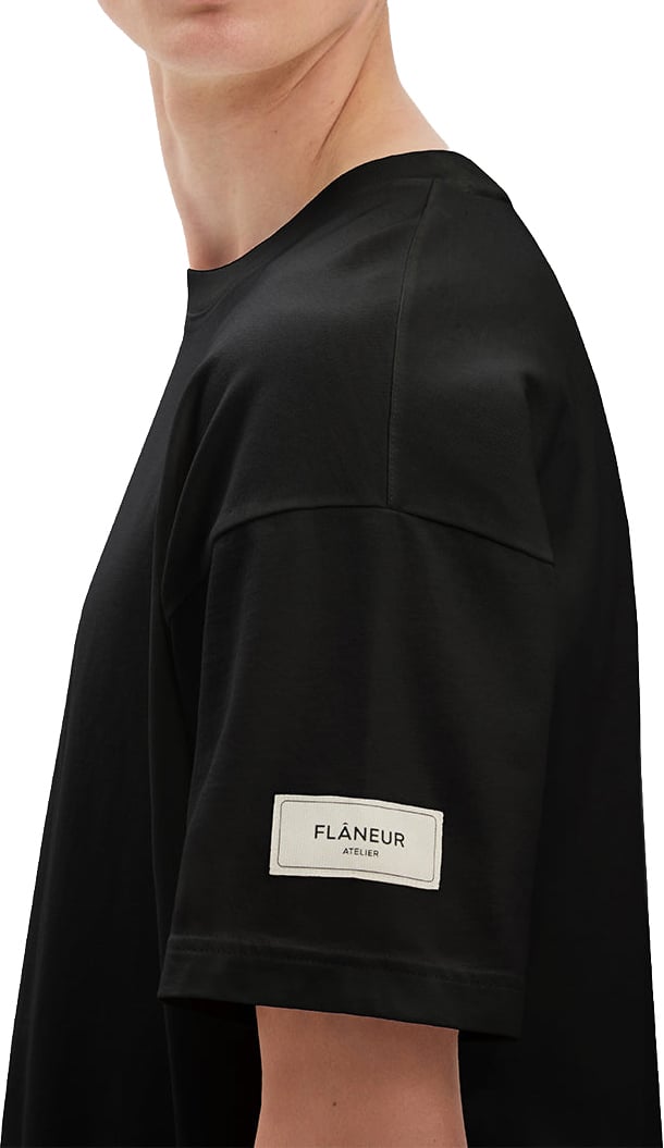 FLÂNEUR Atelier T-Shirt | Black Zwart