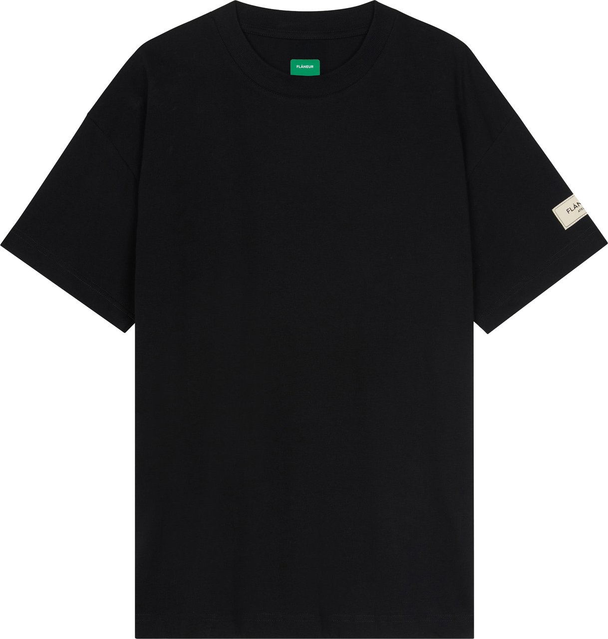 FLÂNEUR Atelier T-Shirt | Black Zwart