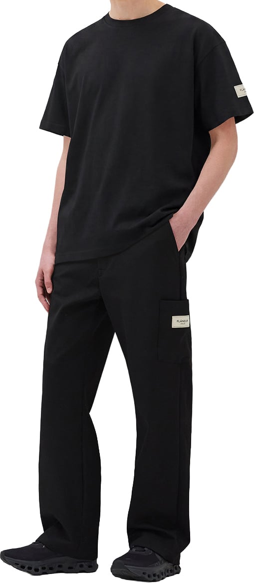 FLÂNEUR Atelier T-Shirt | Black Zwart