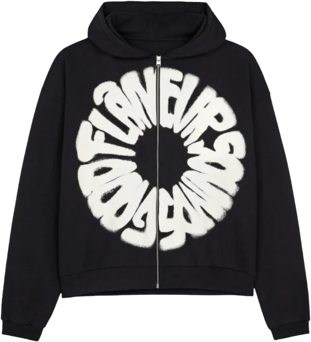 FLÂNEUR Sounds Good Zip-Up Zwart Zwart