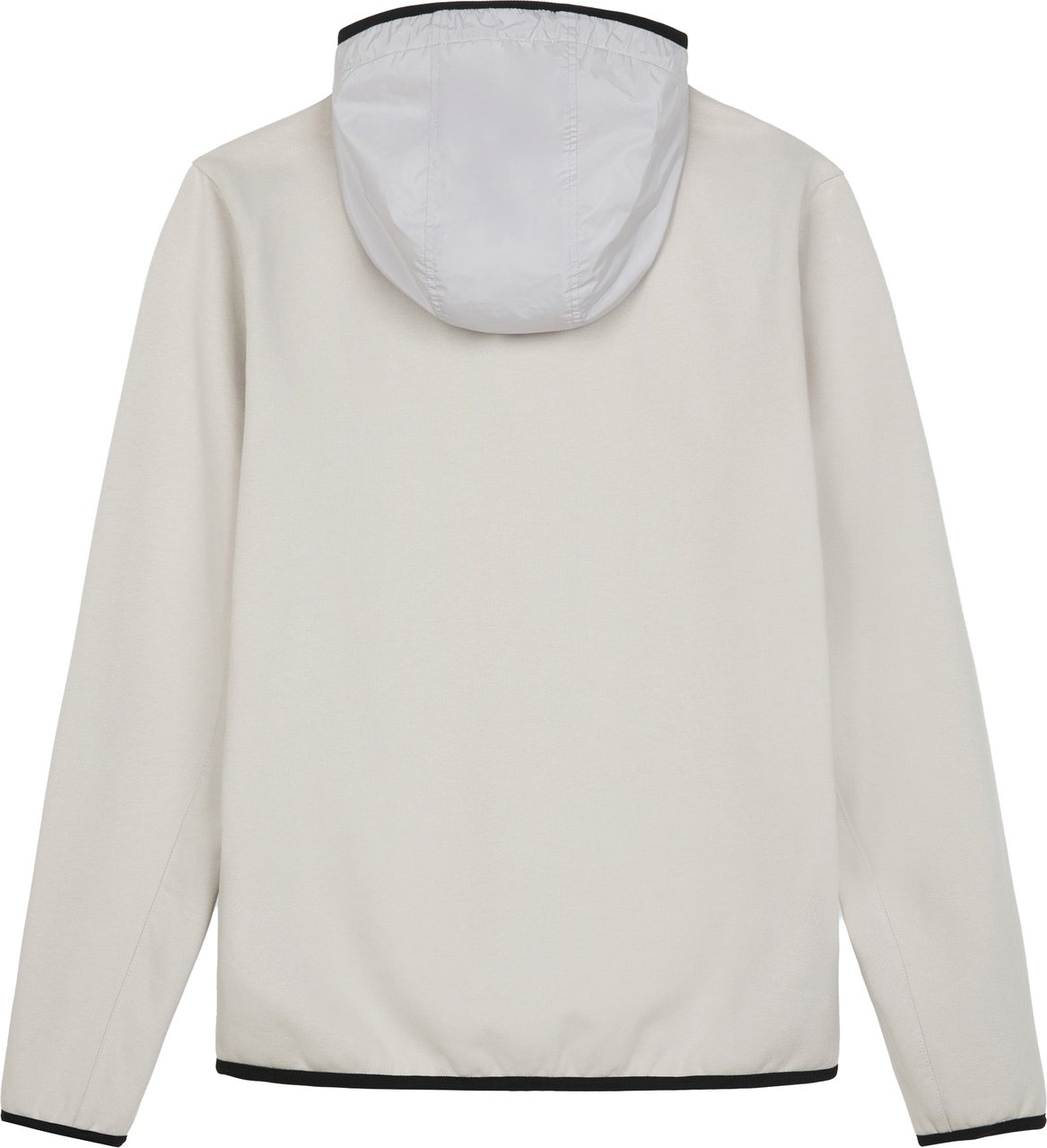 FLÂNEUR Badge Technical Zip-Up | Light Grey Grijs