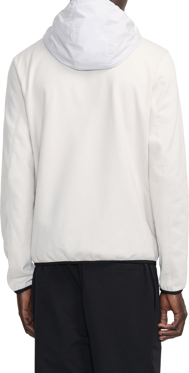 FLÂNEUR Badge Technical Zip-Up | Light Grey Grijs