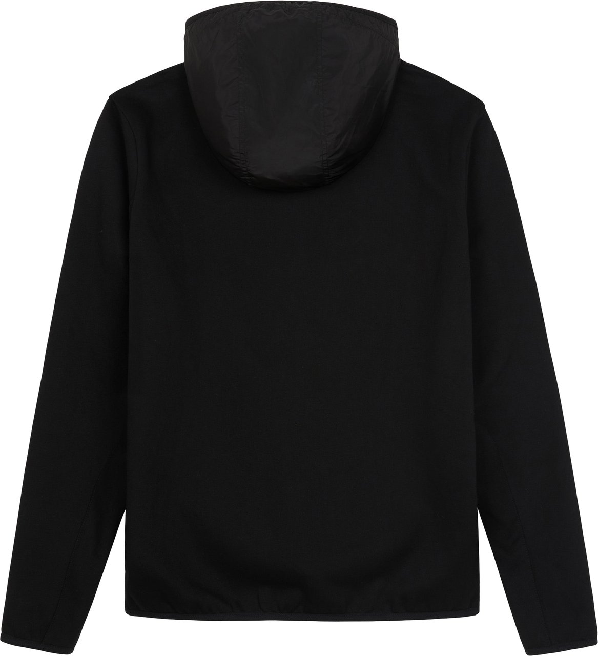 FLÂNEUR Badge Technical Zip-Up | Black Zwart