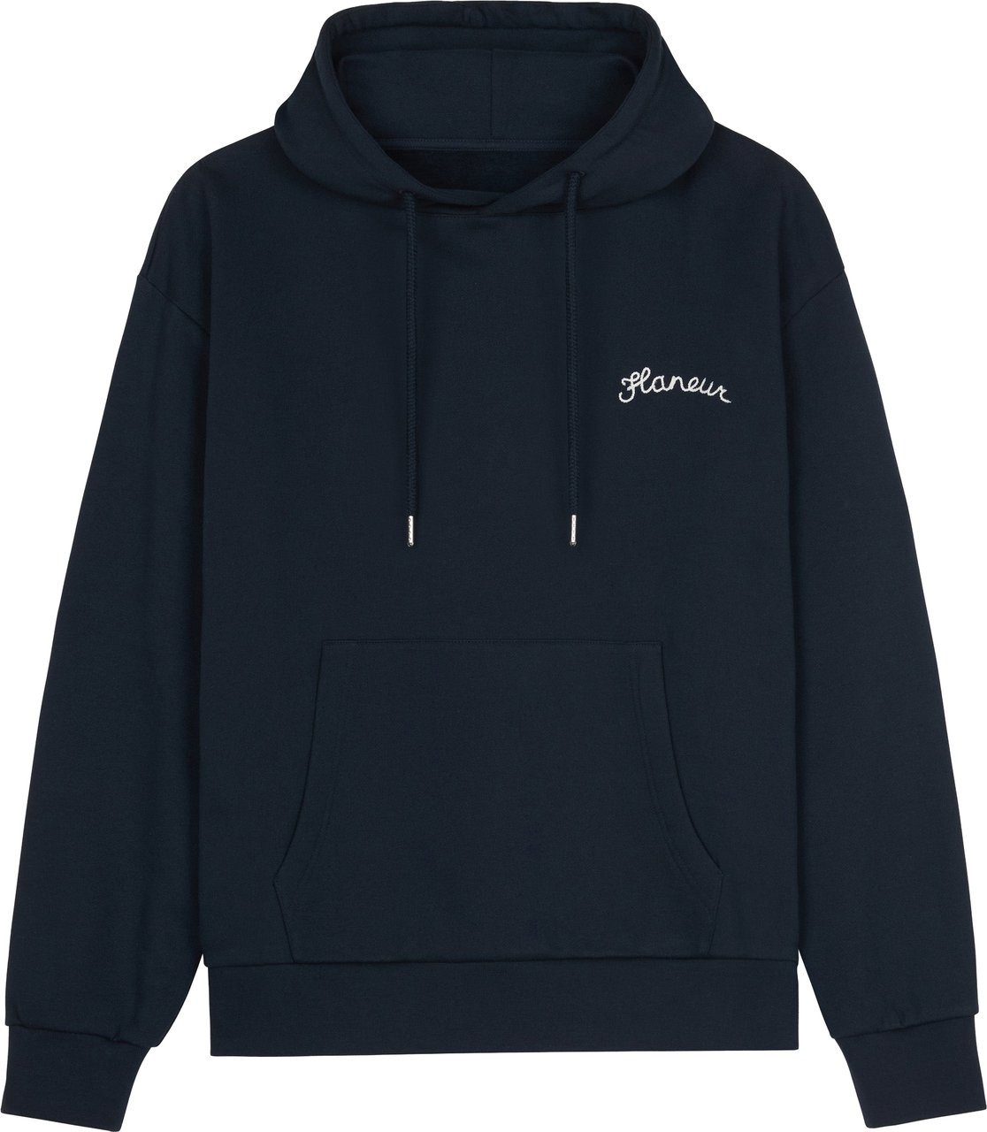 FLÂNEUR Signature Hoodie | Navy Blauw