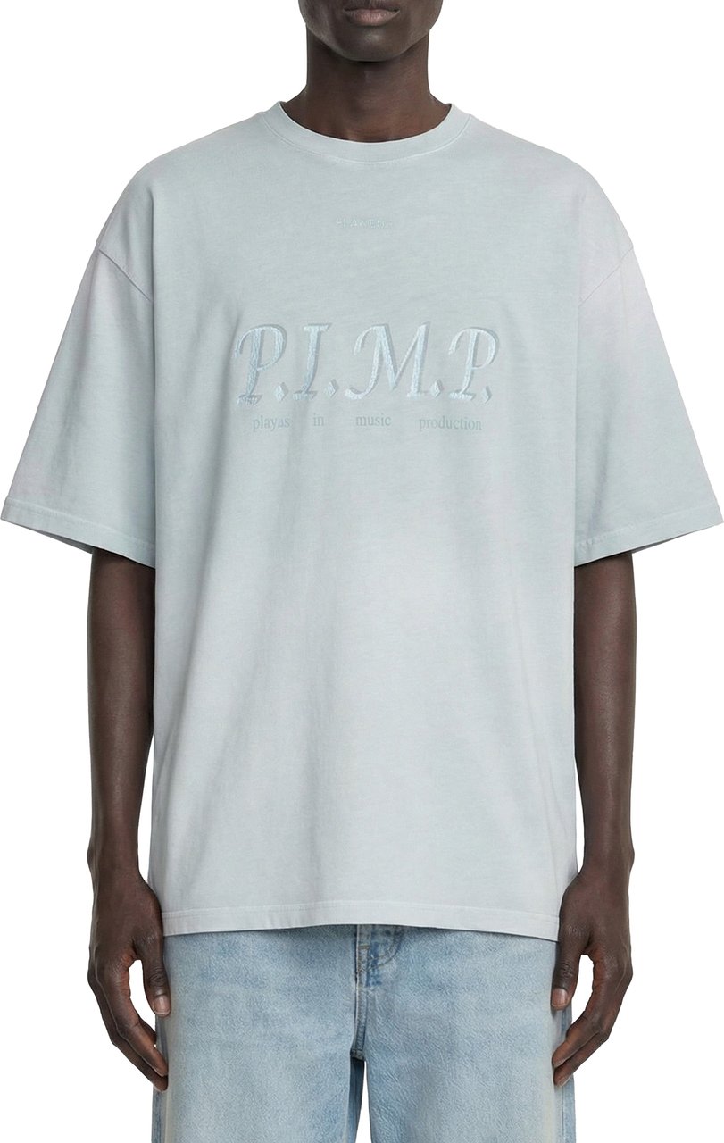 FLÂNEUR P.I.M.P. T-Shirt | Sprayed Glacier Grijs