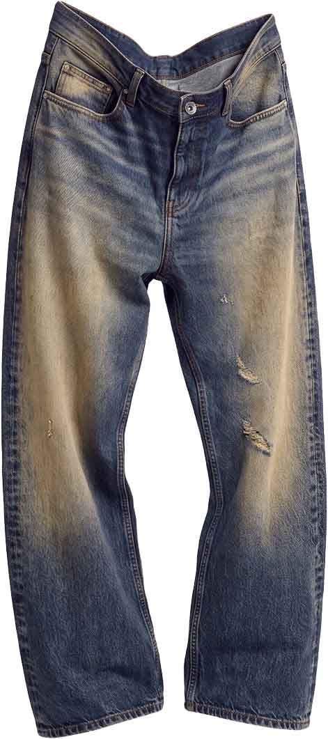 FLÂNEUR Relaxed Jeans | Faded Washed Divers