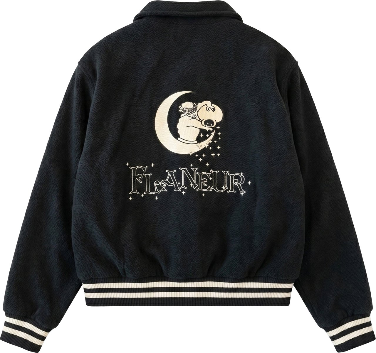 FLÂNEUR Moon Teddy Jacket  | Black Zwart