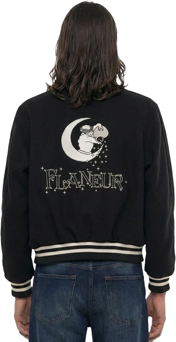 FLÂNEUR Moon Teddy Jacket  | Black Zwart