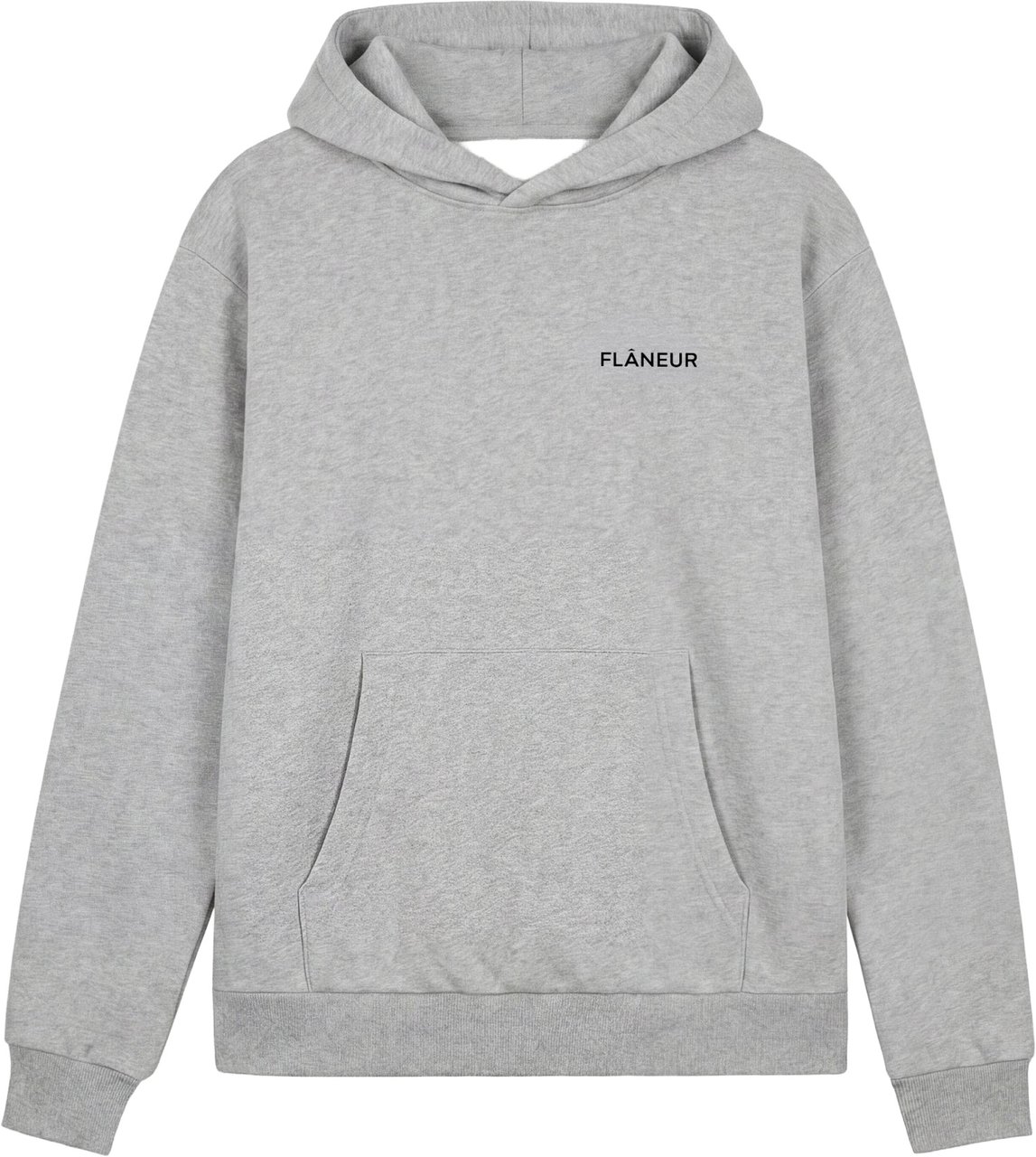 FLÂNEUR Logo Hoodie | Heather Grey Grijs