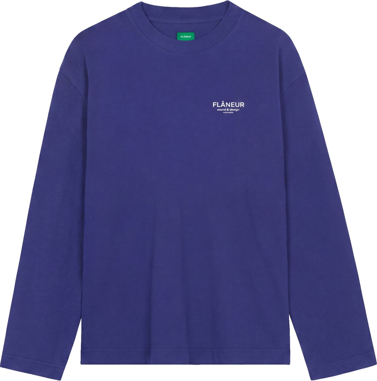 FLÂNEUR Sound & Design Studio Member Long Sleeve | Blue Blauw