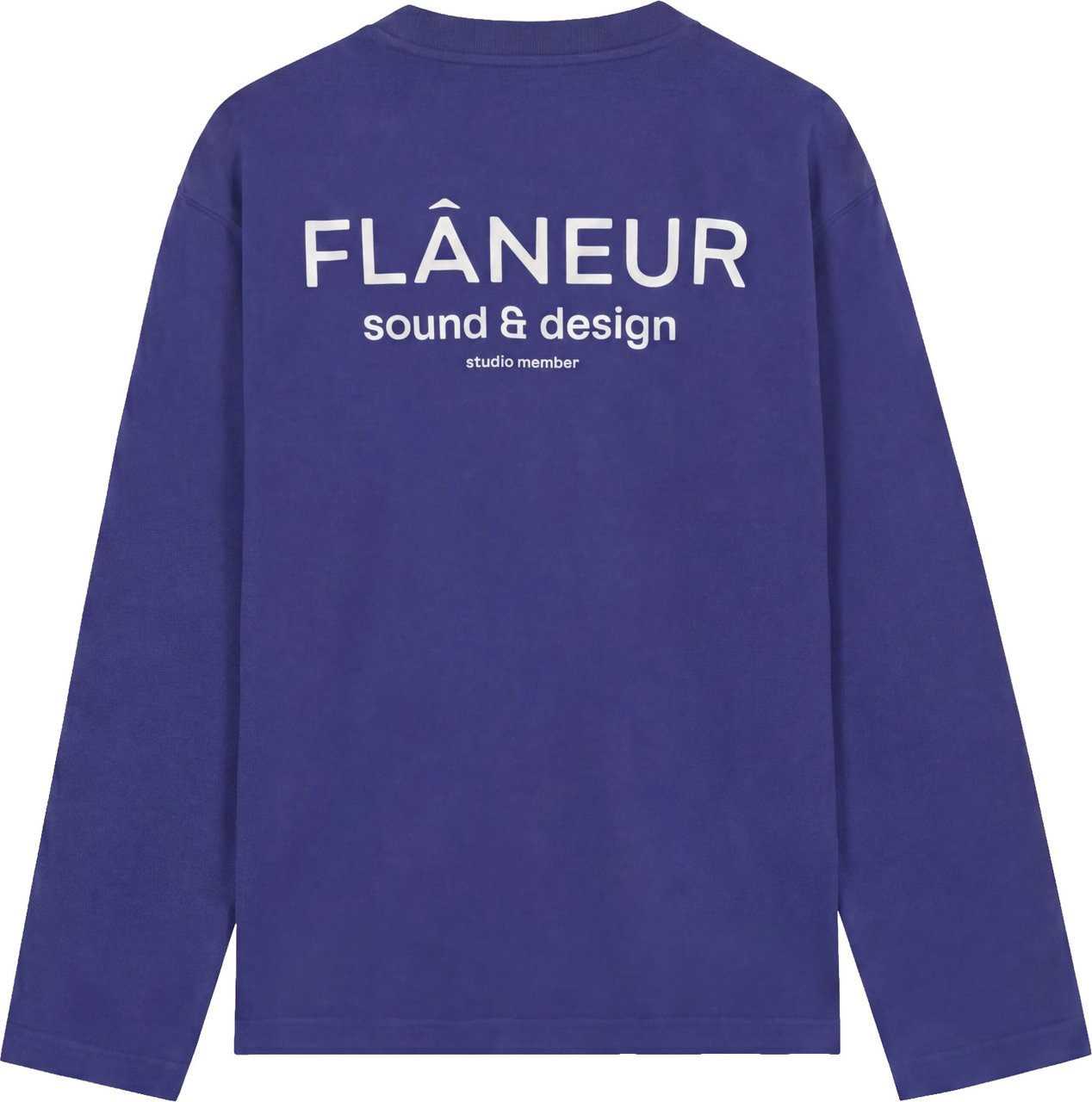 FLÂNEUR Sound & Design Studio Member Long Sleeve | Blue Blauw