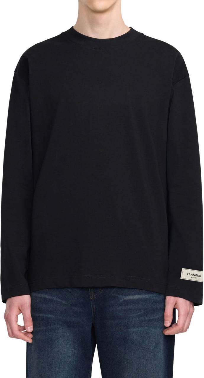 FLÂNEUR Atelier Long Sleeve | Black Zwart