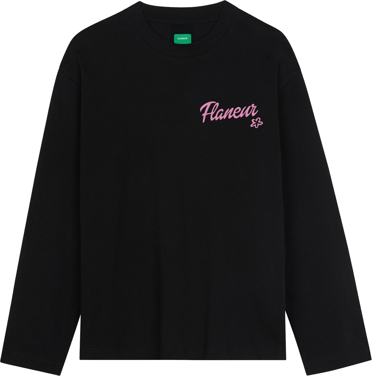 FLÂNEUR Dove Long Sleeve | Black Zwart