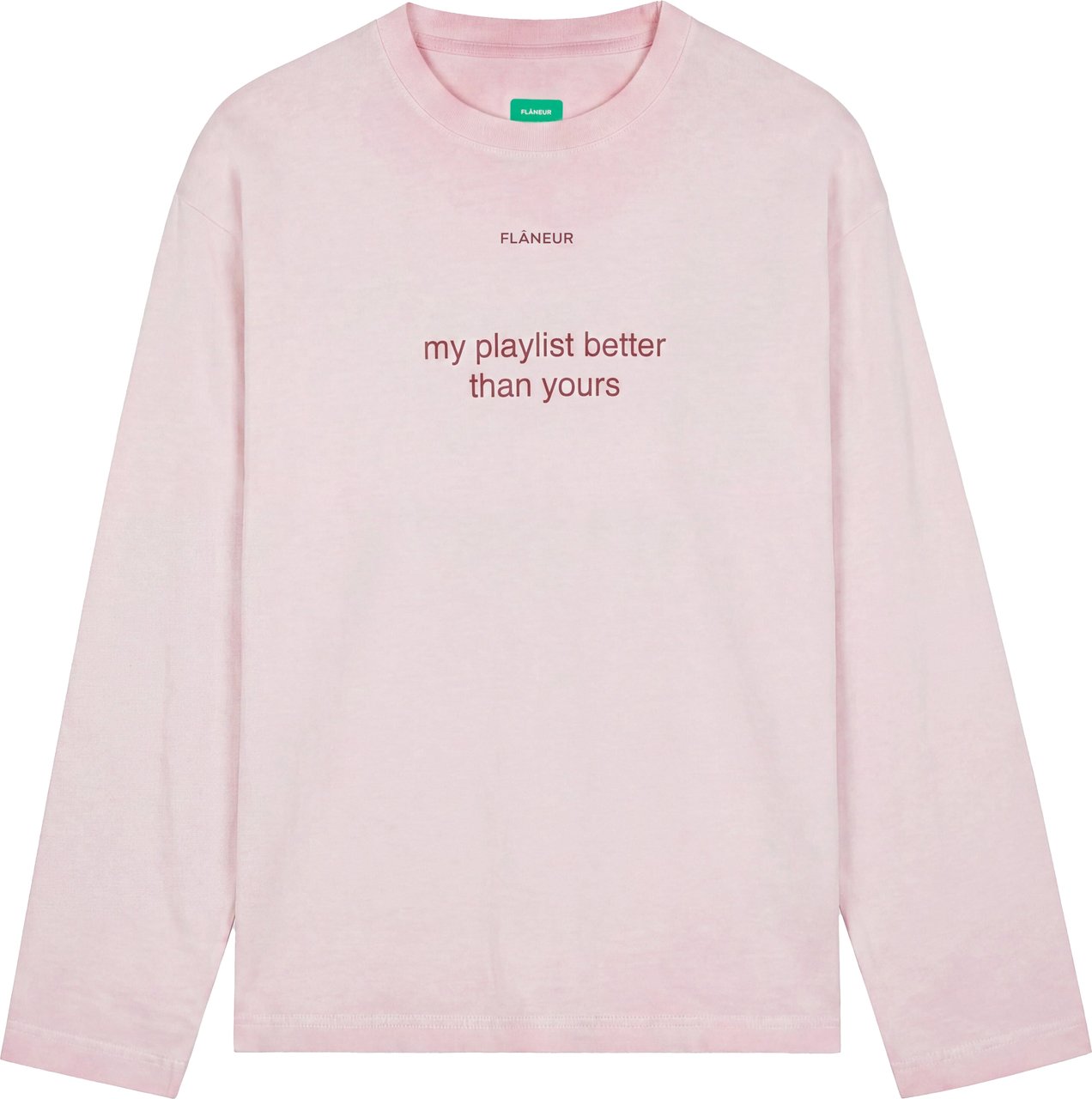 FLÂNEUR Playlist Long Sleeve | Pink Roze