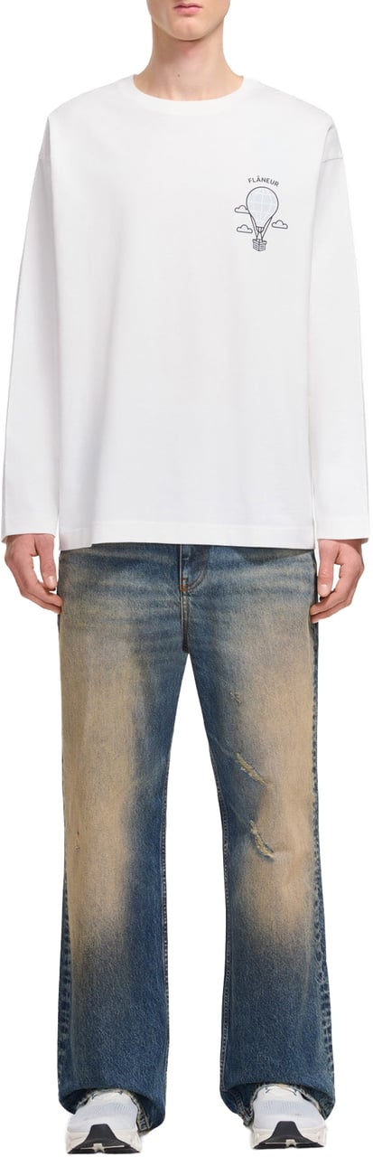 FLÂNEUR Balloon Long Sleeve | White Wit
