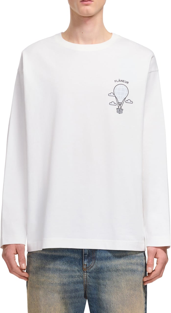 FLÂNEUR Balloon Long Sleeve | White Wit